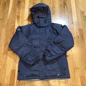 Columbia Jacket Mens XL Black Convert‎ Insulated Coat Hooded Zip